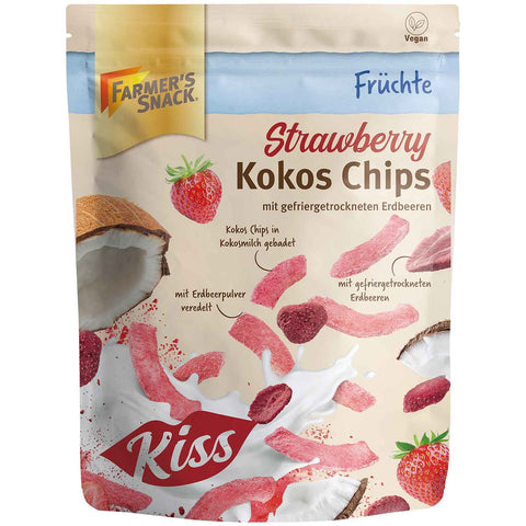 Farmer's Snack Kokos Chips Erdbeere - 100g Farmer's Snack