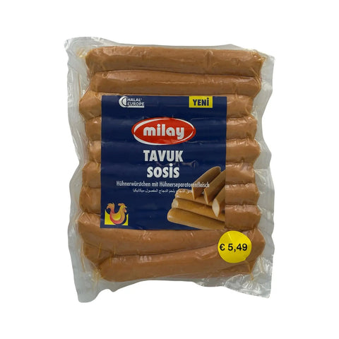Milay Hühnerwürstchen mit Hühnerseparatorenfleisch - 1kg Milay