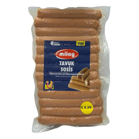 Milay Hühnerwürstchen mit Hühnerseparatorenfleisch - 2kg Milay
