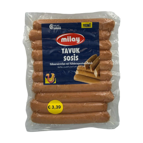 Milay Hühnerwürstchen mit Hühnerseparatorenfleisch - 500g Milay
