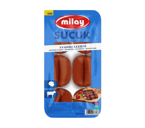 Milay Parmak Sucuk nach Anatolischer Art aus Putenseparatorenfleischerzeugnis mit Rindfleisch - 1kg Milay