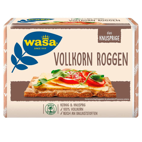 Wasa Knäckebrot Vollkorn Roggen 260g Wasa