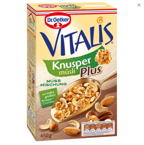 Dr. Oetker Vitalis Knusper Müsli Plus Nussmischung 450g dr.oetker