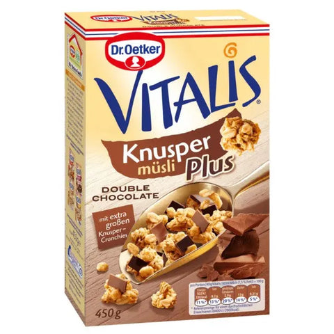 Dr. Oetker Vitalis Knuspermüsli Plus Double Chocolate 450g dr.oetker