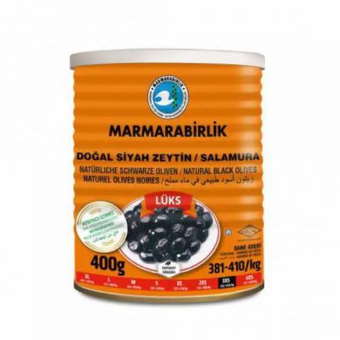 Marmara Birlik Gemlik Schwarze Oliven Lux 400g Marmara Birlik