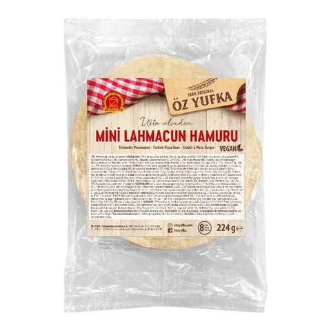 Öz Yufka Mini Lahmacun Hamuru - Mini Lahmacun Teig 8 Stück 224 g Öz Yufka