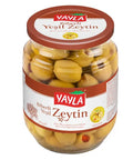 Yayla behandelte grüne Oliven in Lake, mit roter Paprikafüllung - 370g Yayla