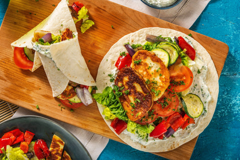 Halloumi-Gemüse-Dürüm