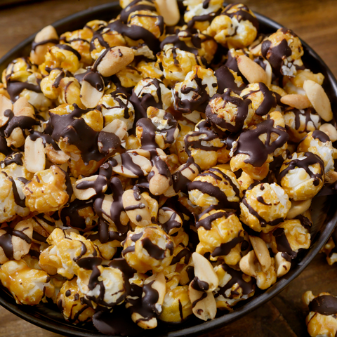 Schoko-Karamell-Popcorn