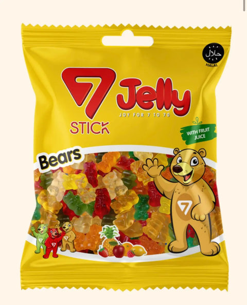 7 Stick Jelly Bears 100g 7 Stick