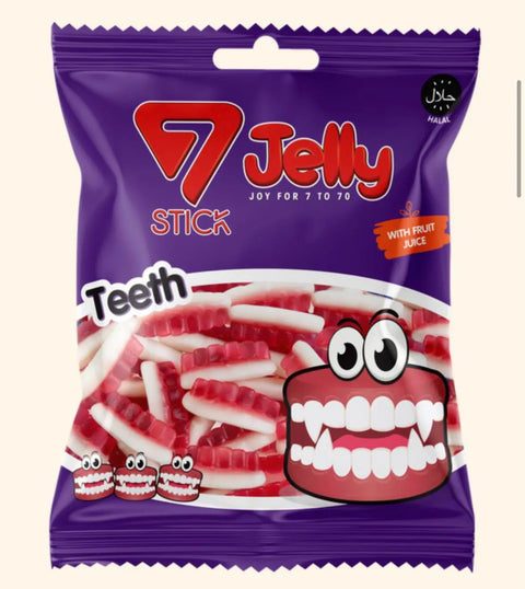 7 Stick Jelly Teeth 100g 7 Stick