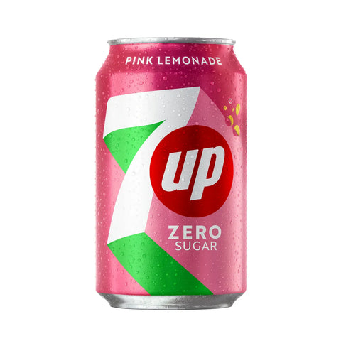 7UP Zero Sugar Pink Lemonade - 330ml Fanta