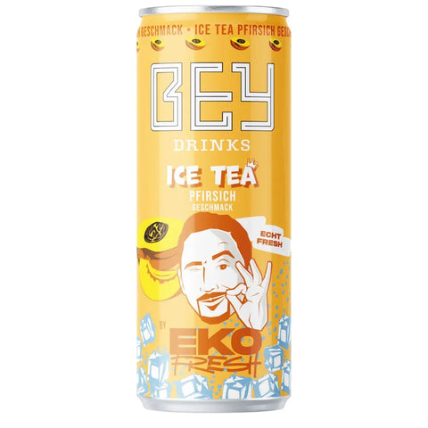 BEY Drinks Ice Tea Pfirsich by Eko Fresh - 330ml Hot Blood
