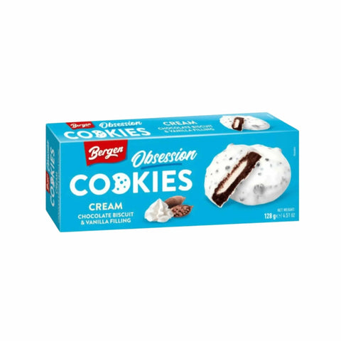 Bergen Cookies Schokoladen Keks mit Vanillefüllung - 128g Bergen