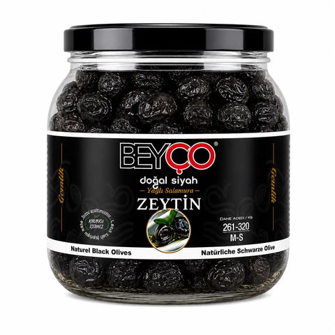 Beyço Schwarze Oliven mit Stein - 1000g Beyco