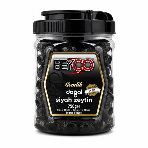 Beyço Schwarze Oliven mit Stein S-M - 750g Beyco