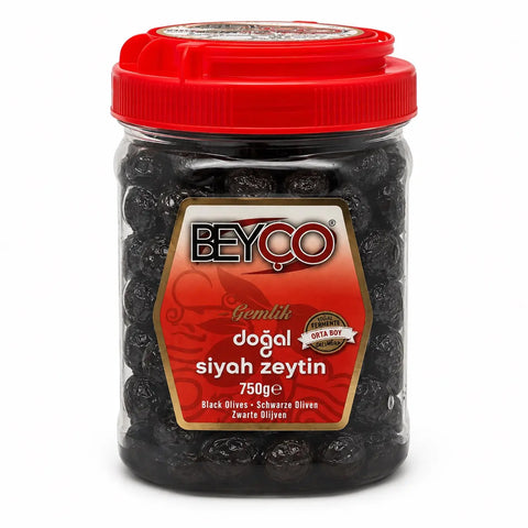 Beyço Schwarze Oliven mit Stein XS-2XS - 750g Beyco