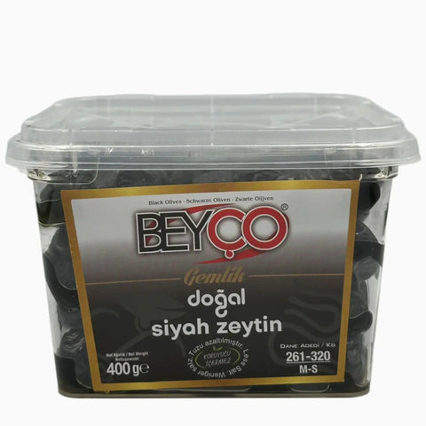 Beyco schwarze Oliven 400g M-S Beyco