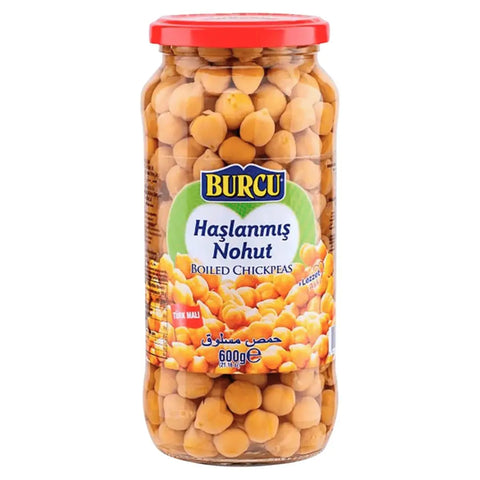 Burcu Haşlanmış Nohut - Gekochte Kichererbsen - 600g Burcu