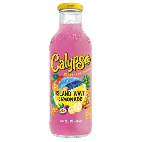 CALYPSO - ISLAND WAVE LEMONADE - GLASFLASCHE - 473 ML Calypso