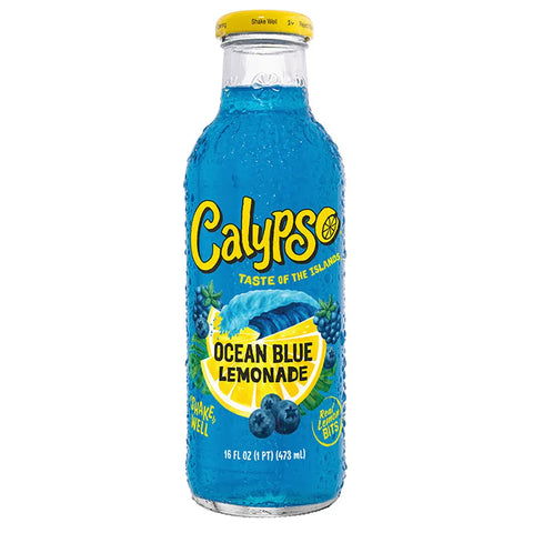 CALYPSO - OCEAN BLUE LEMONADE- GLASFLASCHE - 473 ML Calypso