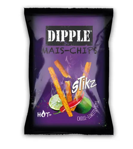 Dipple Mais-Chips Stikz Chilli-Limette - 90g Dipple