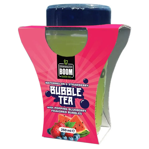 Drinkmaster Boom Bubble Tea Wassermelone & Erdbeere + Blueberry Bubbles 250ml Boom Bubble Tea