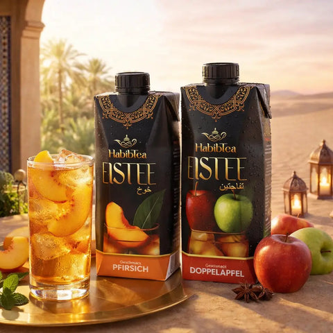 HabibTea Eistee Bundle Doppelapfel & Pfirsich HabibTea