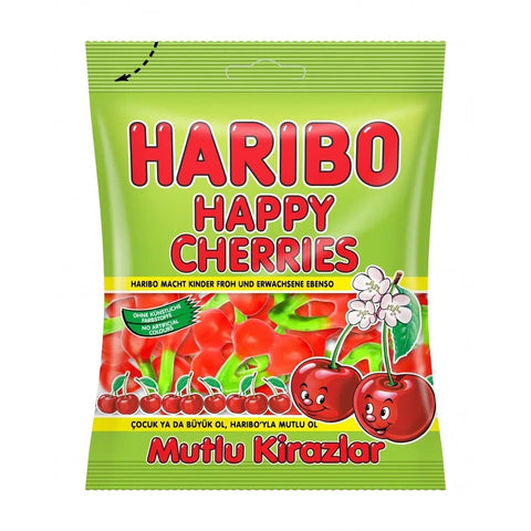 Haribo Mutlu Kirazlar, Helal / Halal, Gummibärchen 80g Haribo