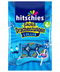 Hitschies Saure Drachenzungen Lollis blau - 128g Hitschies