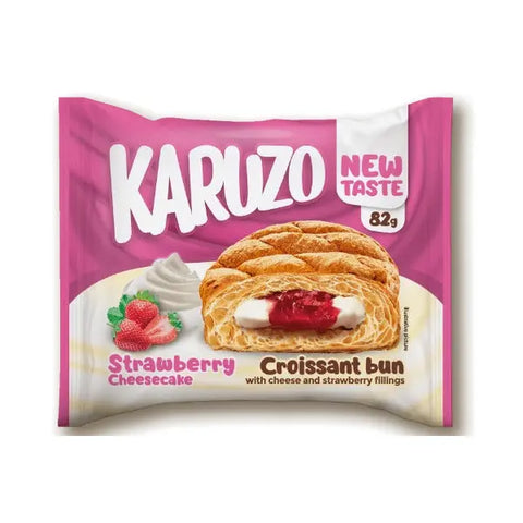 Karuzo Croissant Strawberry Cheesecake - 82g Karuzo