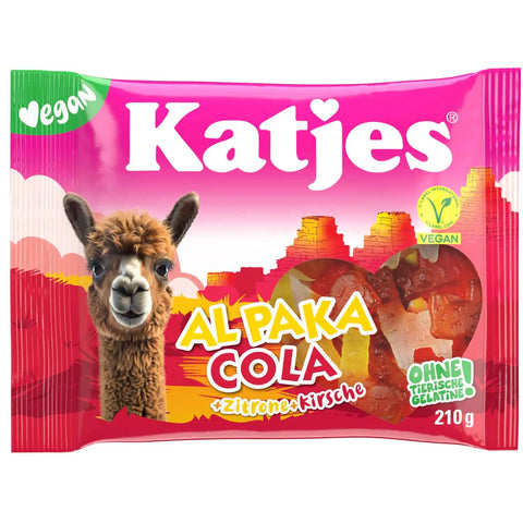 Katjes Fruchtgummi Al Paka Cola+Zitrone+Kirsche - 210g Katjes