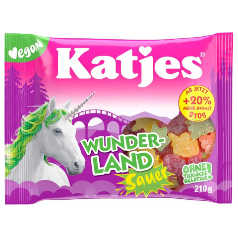 Katjes Fruchtgummi Wunderland Sauer vegan - 210g Katjes