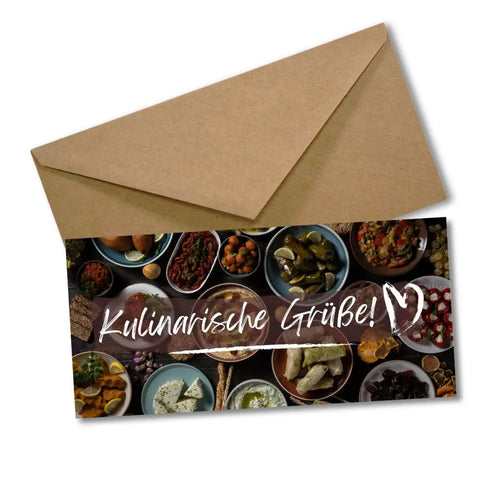 Kulinarische Grüße - Geschenkgutschein Foodpaket