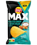 Lays MAX Roasted Onion & Sour Cream Chips - 110g Lay's