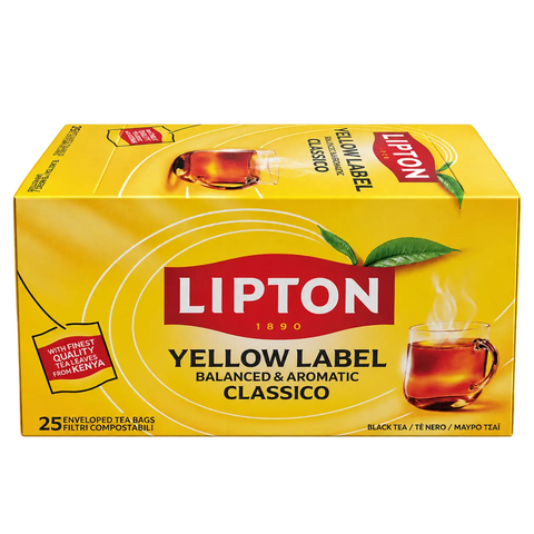 Lipton Yellow Label – Schwarzer Tee – 25 Teebeutel – 37,5g Lipton