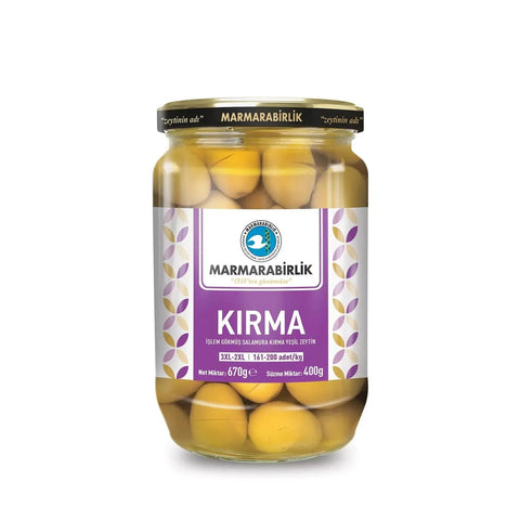 Marmarabirlik Kirma Yesli Zeytin Grüne Oliven - 670g Marmarabirlik