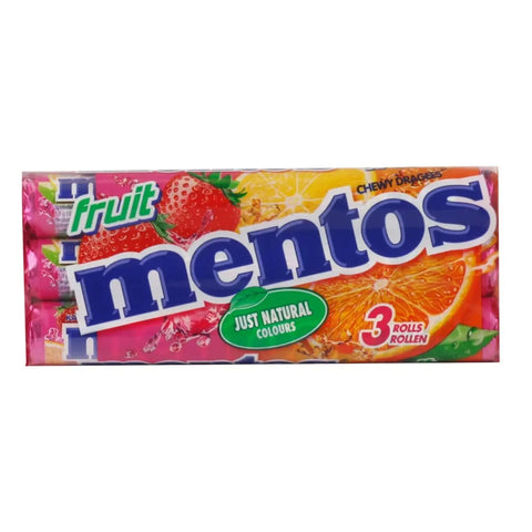 Mentos Fruit Mix 3x38g Mentos