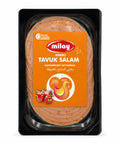 Milay Biberli Tavuk Salam – Hühnerwurst-Aufschnitt mit Paprika aus Hühnerseparatorenfleisch – 150g Milay
