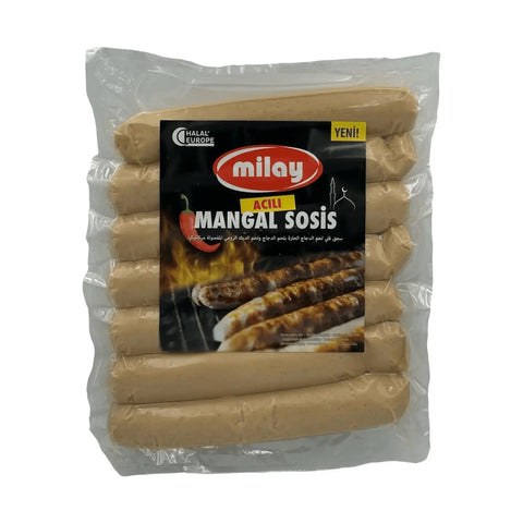 Milay Scharfe Hühnerbratwurst mit Geflügelseparatorenfleisch - 700g Milay