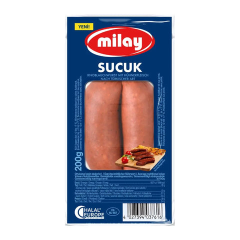 Milay Sucuk Knoblauchwurst mit Separatorenfleisch - 200g Milay