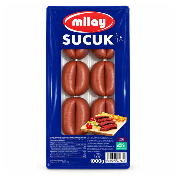 Milay Sucuk Knoblauchwurst mit Seperatorenfleisch - 1kg