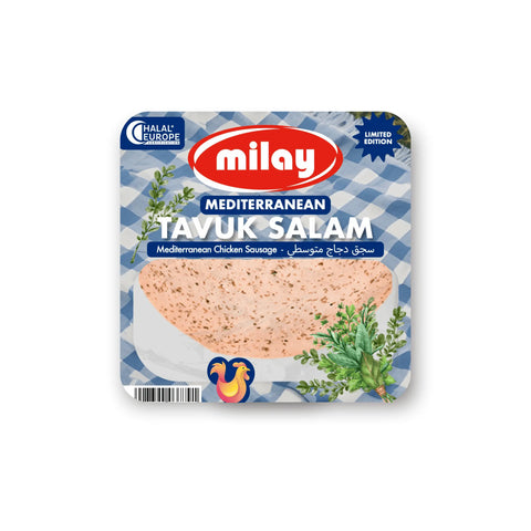 Milay Tavuk Salam Mediterranean  – Wurstaufschnitt aus Hühnerseparatorenfleisch – 150g Milay