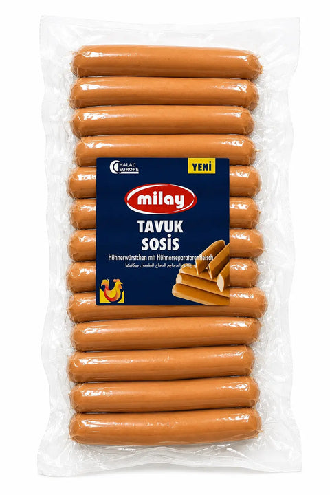 Milay Tavuk Sosis - Würstchen aus Hühnerseparatorenfleisch  - 2kg Milay