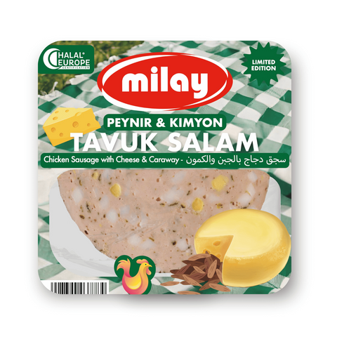 Milay Wurstaufschnitt mit Käse und Kreuzkümmel – 200g Milay