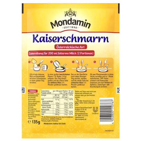 Mondamin Kaiserschmarrn Backmischung – 135g Mondamin