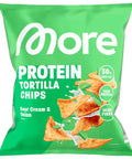 More Protein Tortilla Chips Sour Cream & Onion - 50g More