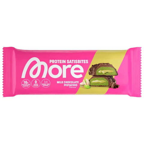 More Satisbite Bar Milk Chocolate Pistaccio - 50g More