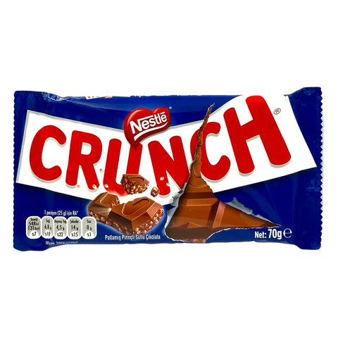 Nestlé Crunch Original Vollmilchschokolade mit Puffreis - 70 g Nestle
