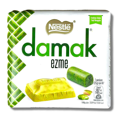 Nestlé Damak Weiße Schokolade mit Pistazienstückchen und Pistaziencreme - 55g Nestle